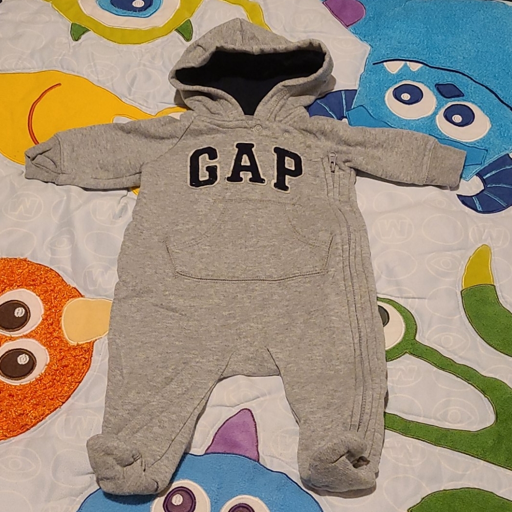 Hooded Baby Gap body suit